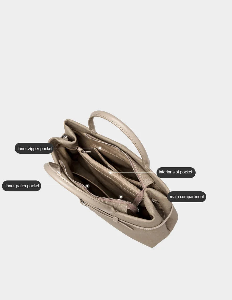Women's Bags 2025 Genuine Leather Large Capacity Office Commuting Designer Inspired Tote Shoulder Bag Luxury Handbags for Women
