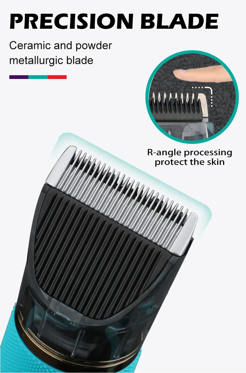 Original VGR Professional Hair Trimmer Cordless Barber Hair Clipper For Men Washable Beard Hair Cutting Machine Rechargeable Set