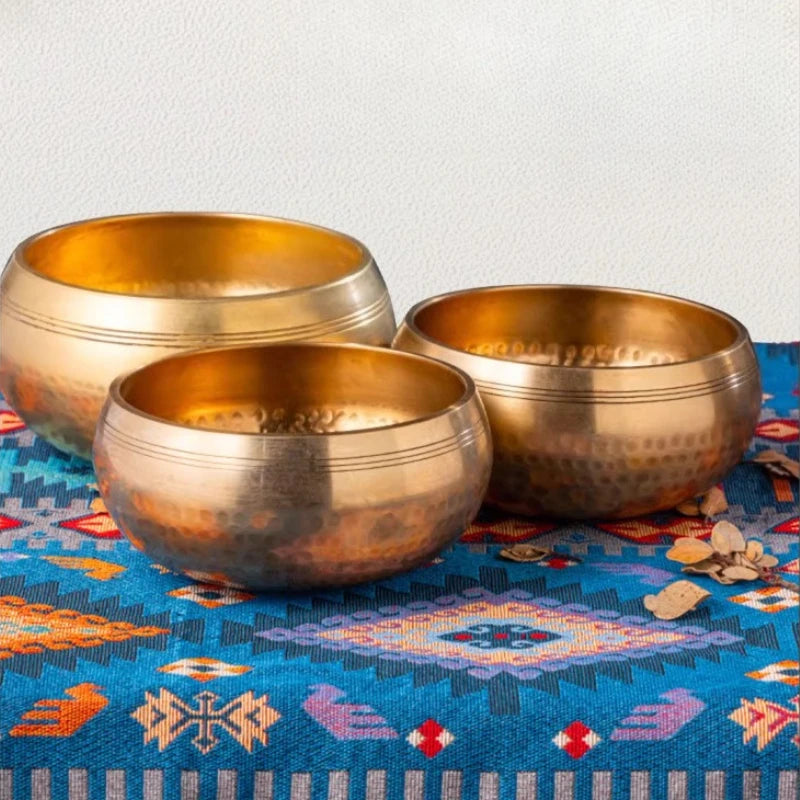 Sound Healing Singing Bowl Meditation Harmony Sound Bowls Copper Tibetan Singing Bowls Buddhist Percussion Musical Instruments