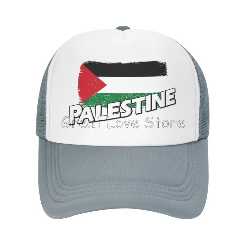 Palestine Flag Baseball Caps Breathable Mesh Cap for Women Men Summer Outdoor Casual Sun Protection Hat Adjustable Snapback Hat