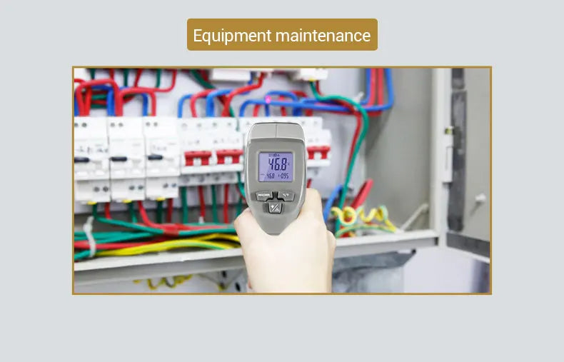 Industrial Laser LCD Digital IR Infrared Thermometer Temperature Meter Point -50-500 Degree Non-Contact Thermometer Pyrometer