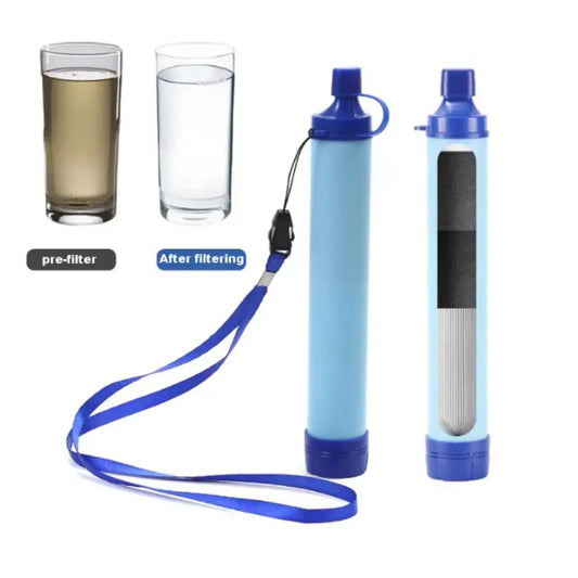 396 Gallon Outdoor Personal Water Filter Ultra-Light 0.01 Micron 4-Stage Filter System Portable Water Purifier Survival Straw