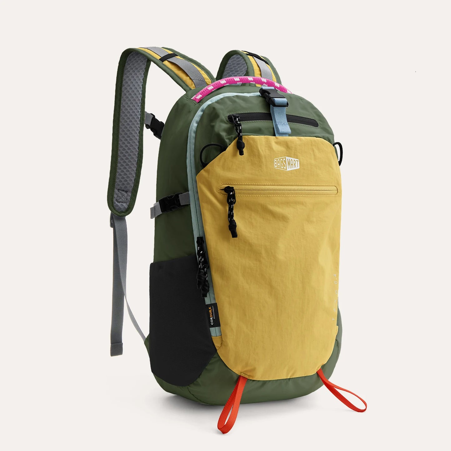 BAGSMART School Backpack for Women Nylon Waterproof School Bags Fits 14 Inch Laptop Lightweight Durable Travel Commute Hiking