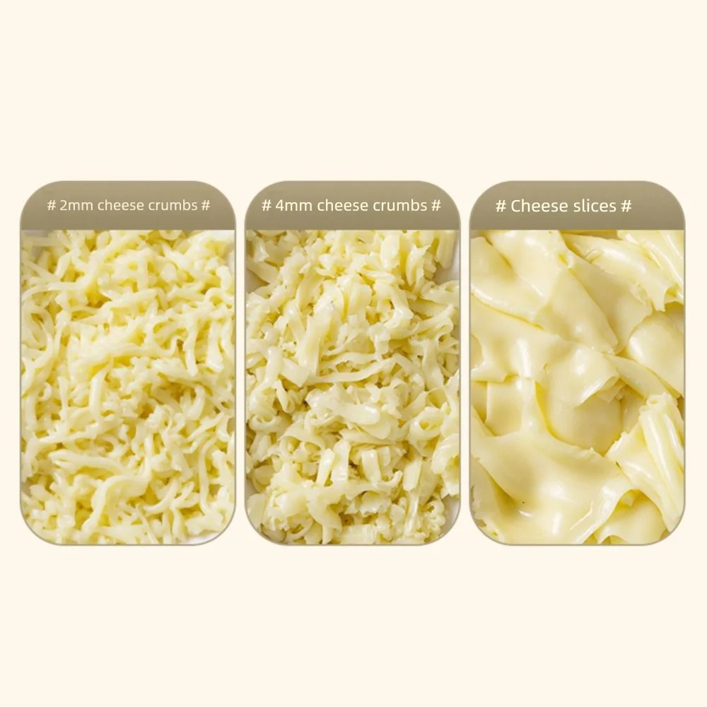 3-in-1 Hand-Cranked Cheese Grater Rotary Hand Crank Parmesan Cheese Shredder Detachable Handheld Chocolate Grater Butter