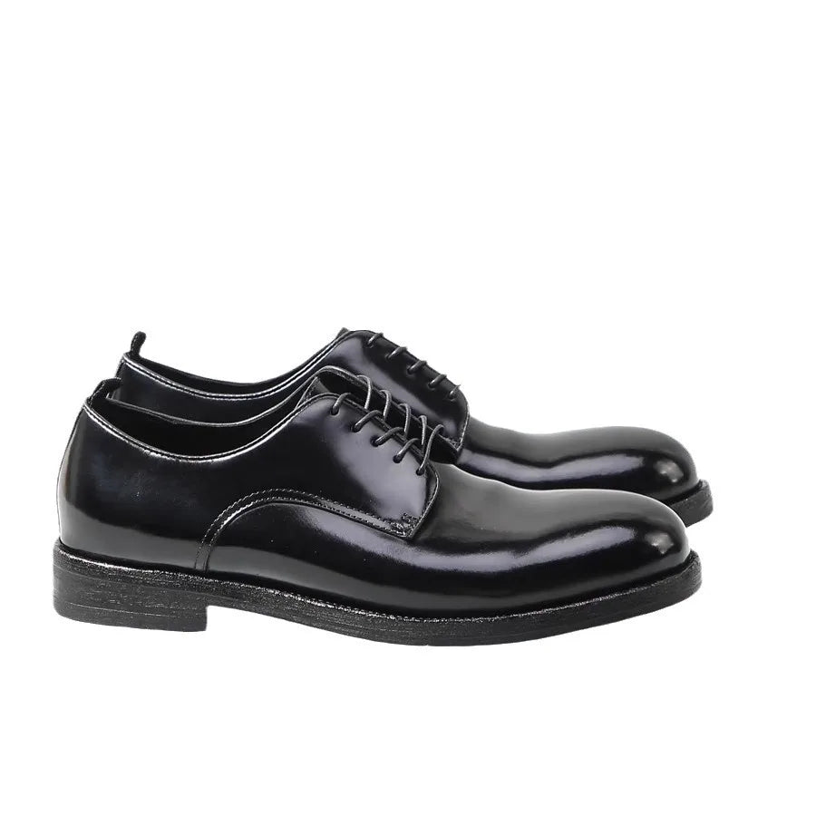 Men's Luxury Horsehide Oxford Shoes - Handcrafted Goodyear Welt Dress Shoes for Business/Wedding, Premium Formal Leather Shoes w