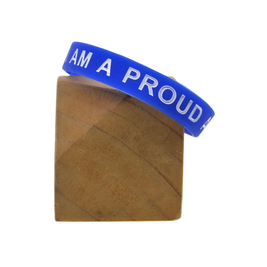 1 PC Autism Awareness Motivational Silicone Bracelet Blue Rubber Bangle I Am A Proud Autism Parent Wristband