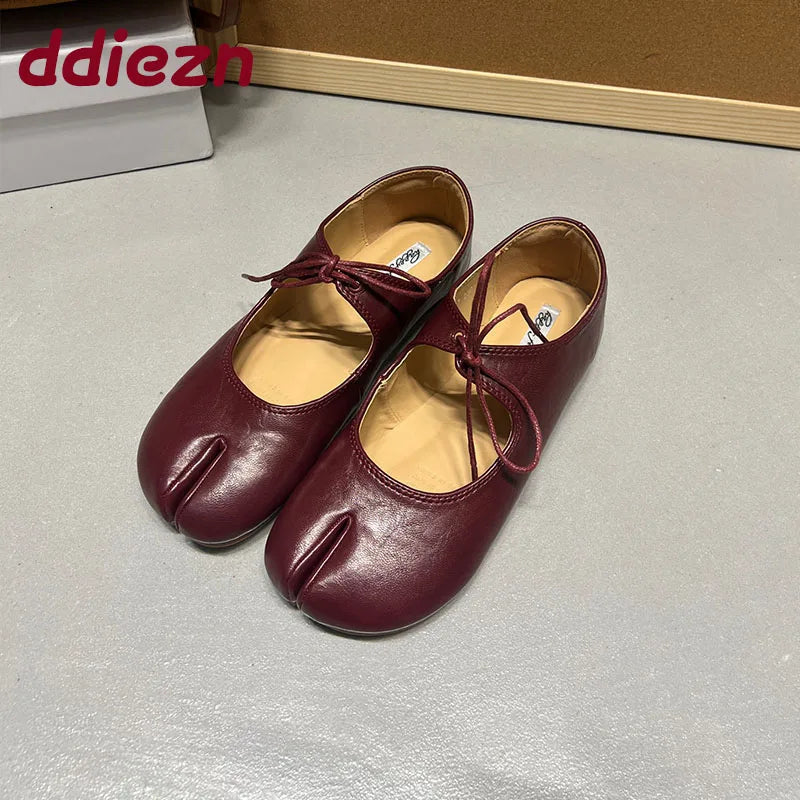 new Footwear Butterfly-Knot Ladies Flats Slip On Shoes Casual Female Soft Fashion Strange Toe Women Flats With Shoes