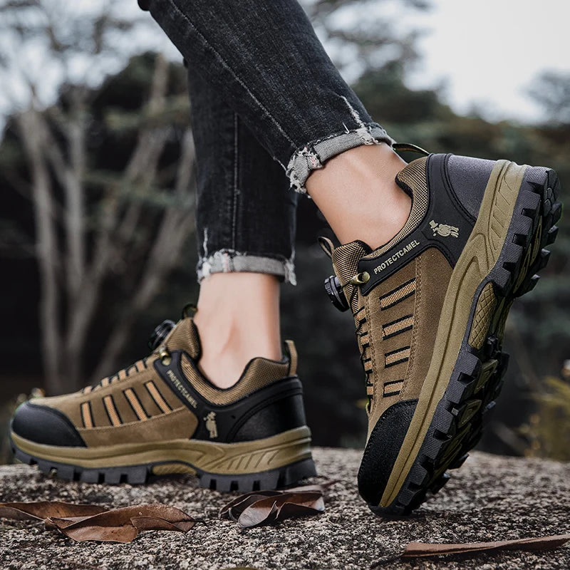 Men Casual Leather Shoes Classic Waterproof High Quality Shoes Women Climbing Shoes Outdoor Sneakers Trekking Leather Footwear