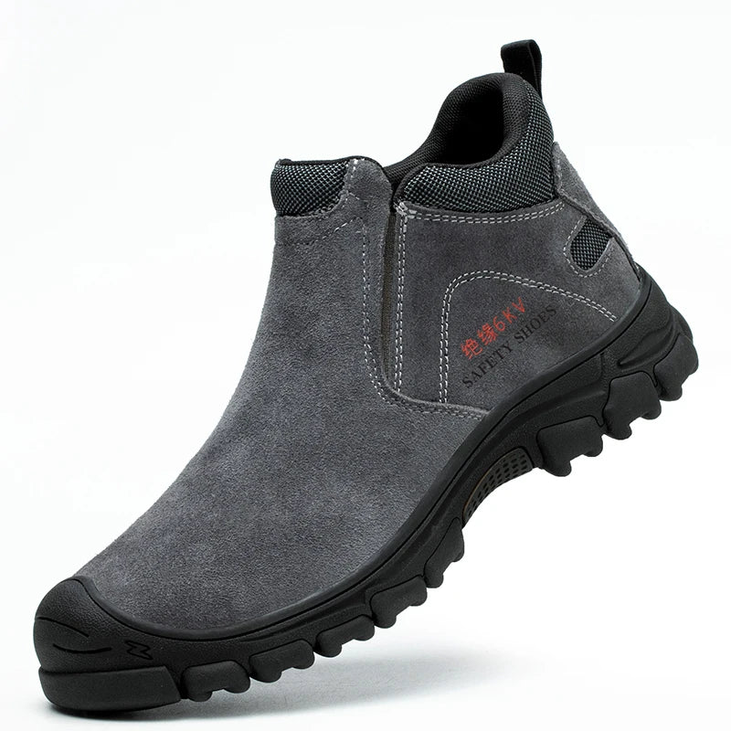Safety Shoes Men Steel Toe Work Shoes Anti-smash Anti-puncture Indestructible Shoes Protective Boots Construction Work Shoes