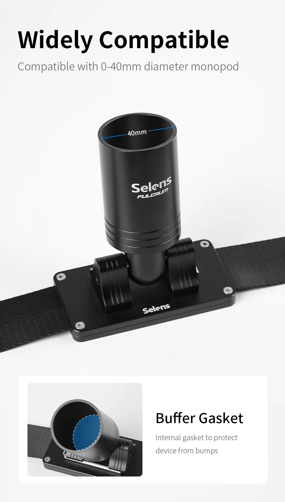 Selens Adjustable Camera Gimbal Belt Gimbal Stabilizer Weight Support Hip Belt Waist Mount for Long Standing Filming Compatible