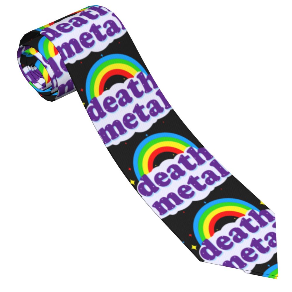 Slipknots Neckties Men's Customized Silk Heavy Metal Rock Music Gift Neck Tie for Office