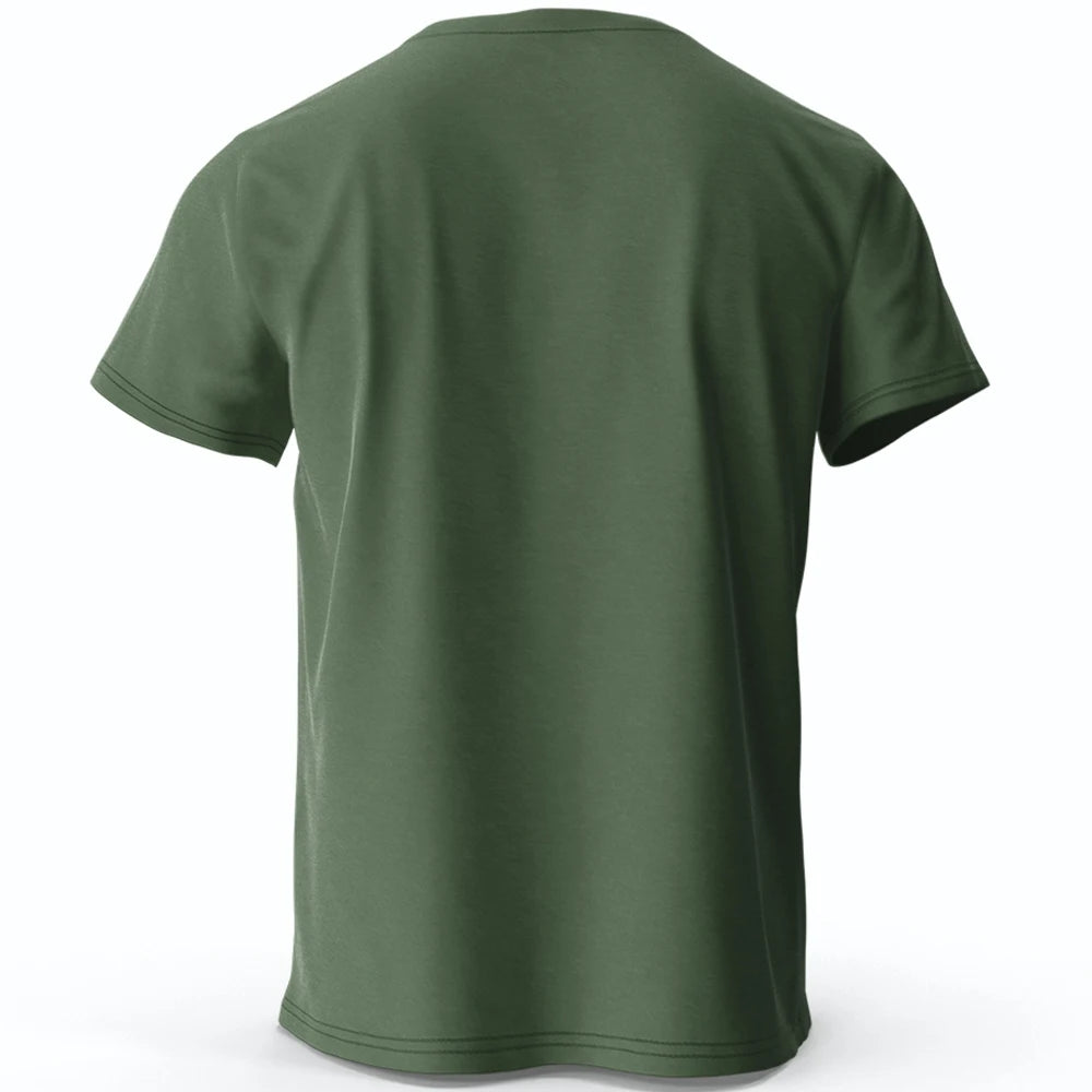 Focus Letter Minimalist Style 100% Cotton T-Shirt, Lightweight Round Neck Short Sleeve Tee, Perfect for Men & Women