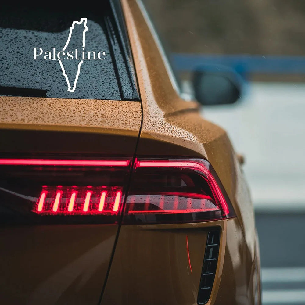 Palestine Map Car Windows Bumper Decor Stickers Die Cut Vinyl Accessories Decals
