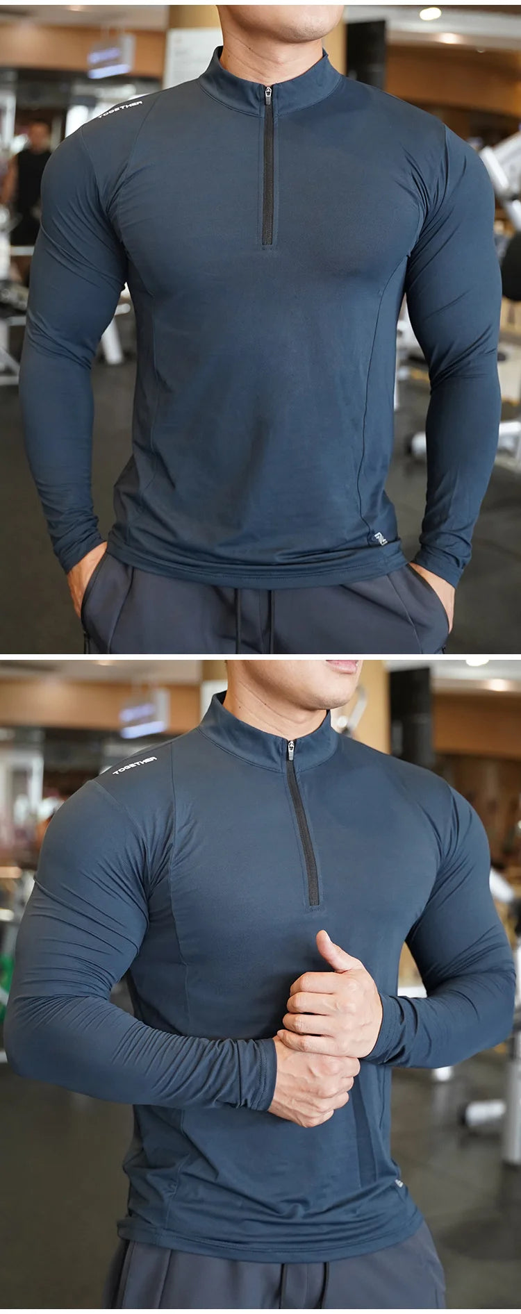 Autumn winter Compression Long Sleeve Men Running Fitness T shirt elastic Quick Dry comfort Sports Bodybuilding Training Shirts