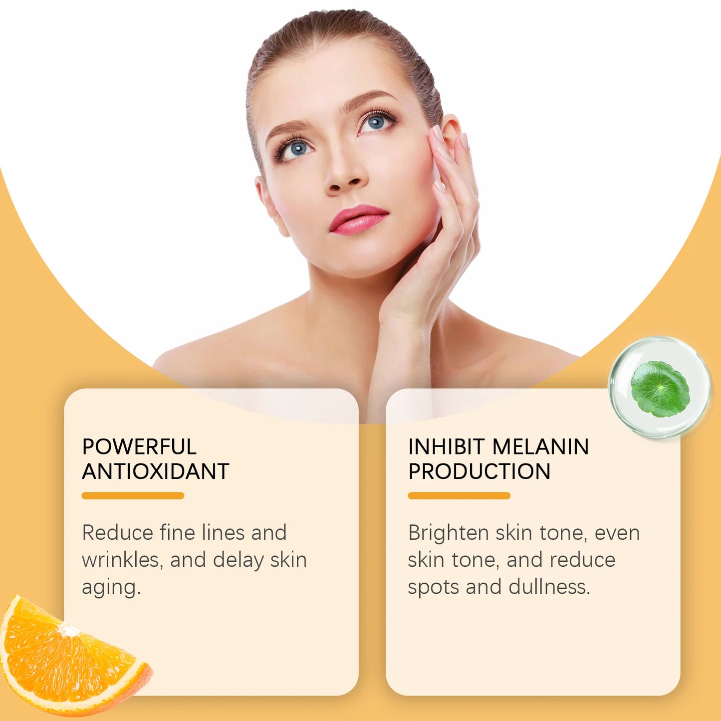 Vitamin C Skincare Set Face Whiten Cream Dark Spots Serum Cleaning Facial Cleanser Moisturizer Toner Firming Eye Cream Skin Care