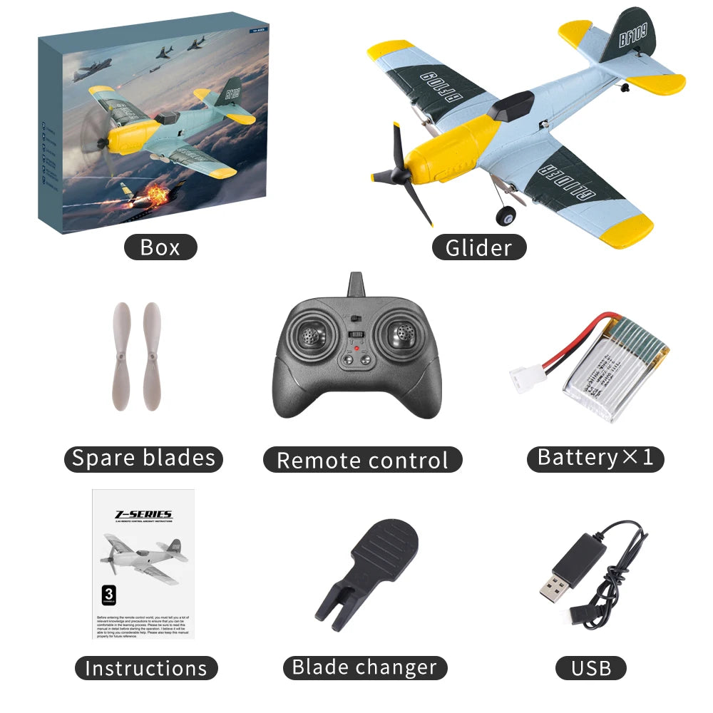 RC Plane Z61 Professional 2.4G Radio Remote Control Airplane EPP Foam Aircraft Glider Flying Model Toys For Children Gifts