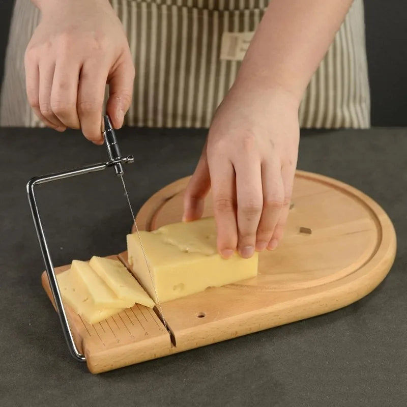 Cheese Curler with Stainless Steel Cheese Slicer Rust-Proof Wheel Cutter Heavy Duty Cheese Shaver Tools