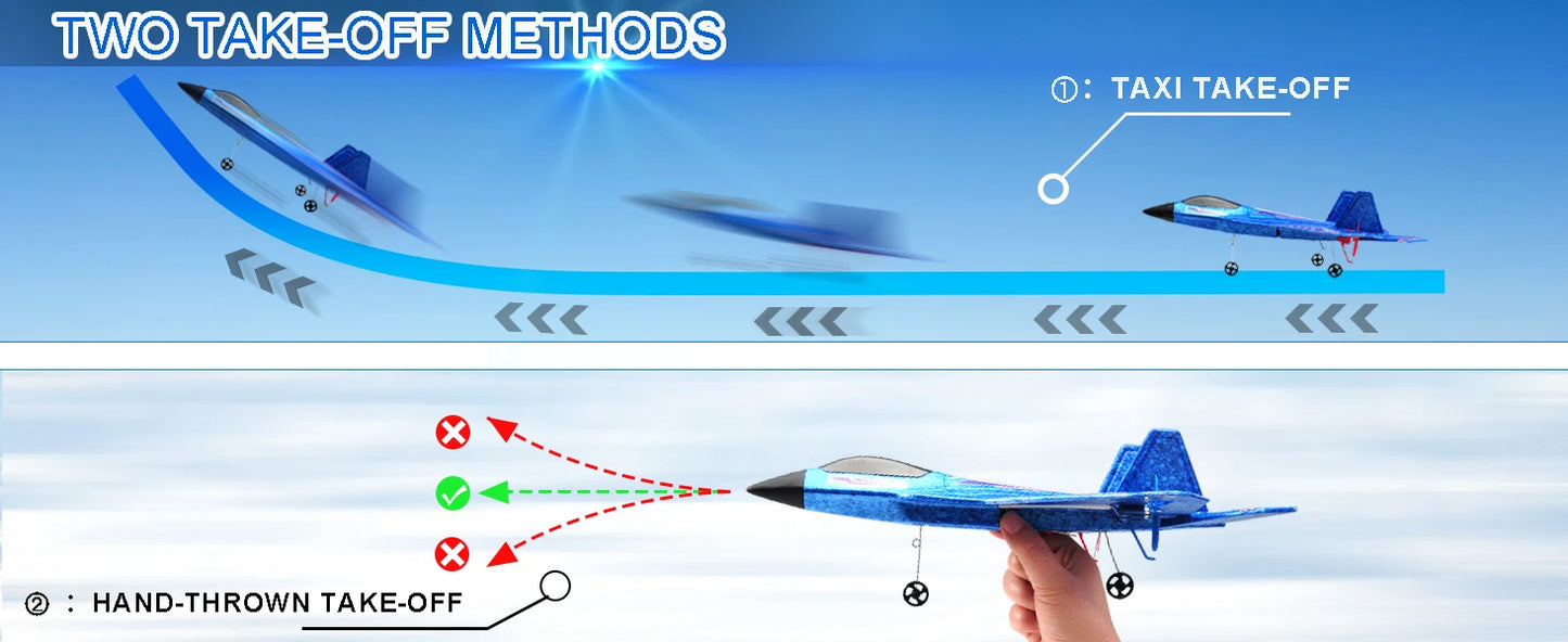SU35 RC Plane FX620 FX820 2.4G Remote Control Flying Model Glider Airplane With LED Lights Aircraft Foam Toys For Children Gifts
