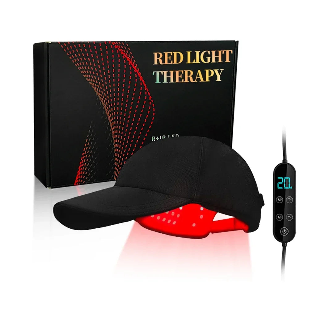Professional Red Light Therapy Hat 180LED Near Infrared Treatment Helmet Hair Growth Cap Scalp Relaxation Prevent Loss