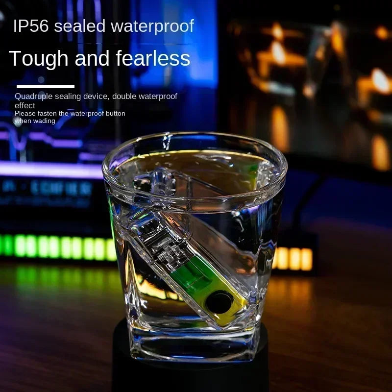 Waterproof Watch Lighter Windproof USB Plasma Rechargeable Lighter Outdoor Portable Smoking Cigarette Lighter Men's Watch Gift