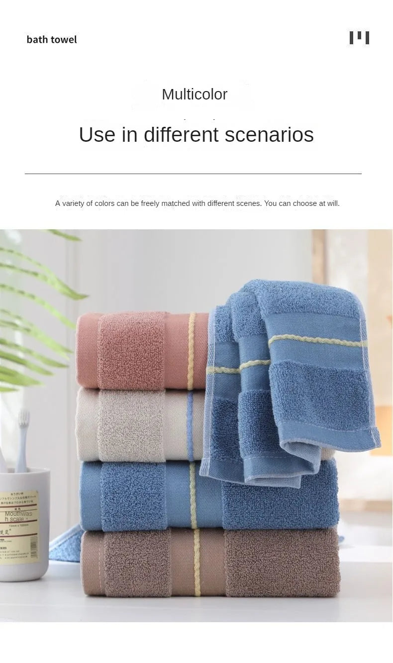 40*90cm Lengthened Bath Towel Cotton Adult Plus Size Thickened large body bath towels Absorbent Soft Big Towel Bathroom supplies
