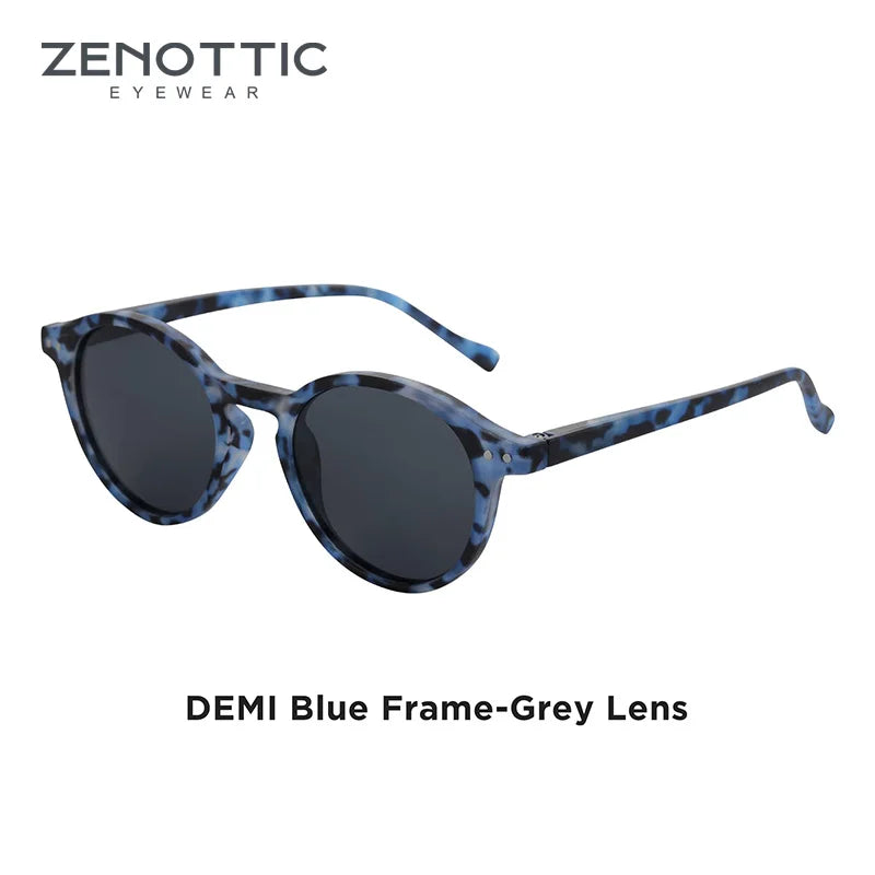 ZENOTTIC Retro Polarized Sunglasses 2023 2024 Men Women Vintage Small Round Frame Sun Glasses Polarized Lens UV400 Goggles Shade