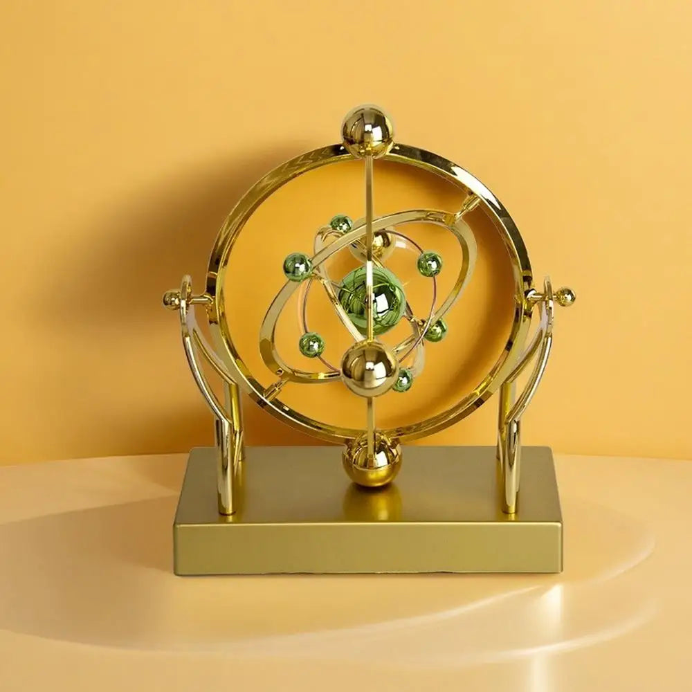 Cosmic Celestial Body Perpetual Motion Sculpture Rotating Newton Ornaments Desk Home Office Decor Toy Gift Pendulum In Motion