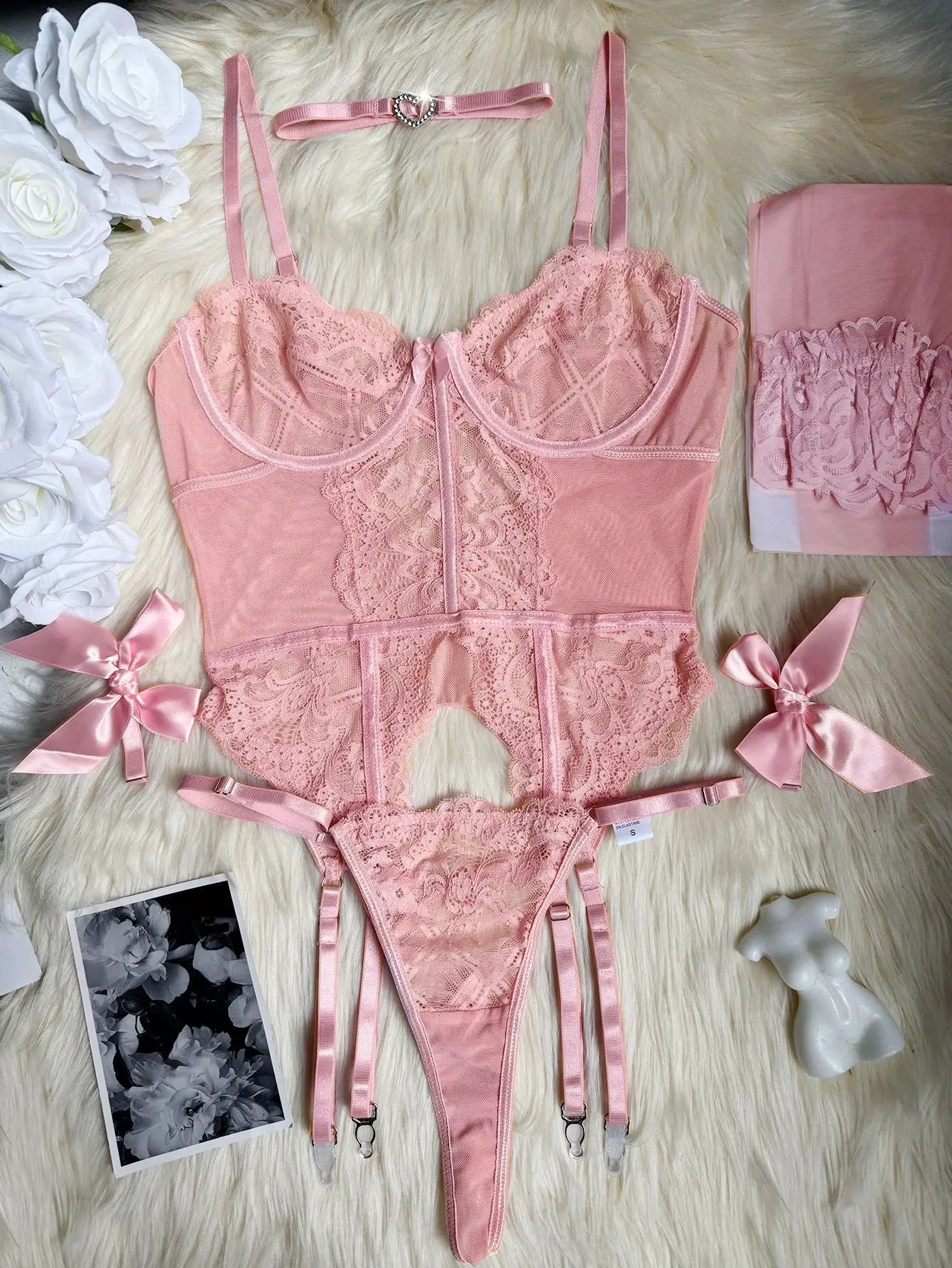Lingerie Underwear Bras Sets Lace Garter Lingerie Women Intimates 2024 Underwire Bra And Panty Thongs Ladies Underwear Set