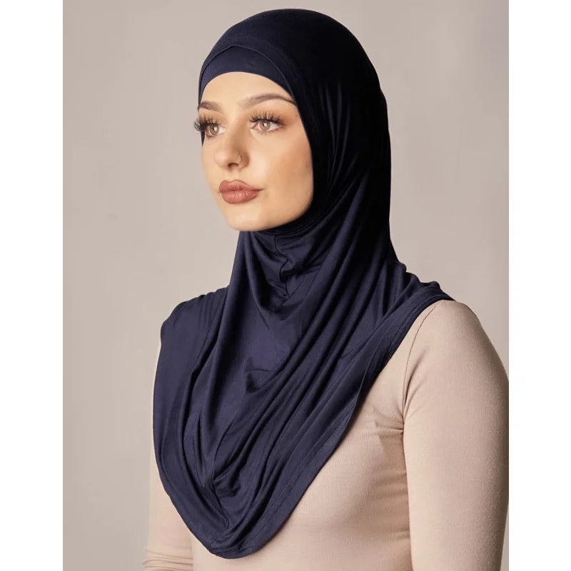 Islamic Modal Black Hijab Abaya Hijabs For Woman Abayas Jersey Hijab Scarf Muslim Dress Women Turbans Turban Instant Head Wrap