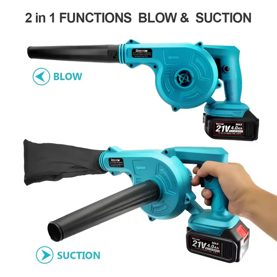 Cordless Handheld Air Blower 2 In 1 Electric Vacuum Cleannig Suction Leaf Blower Dust Cleaner Power Tool for Makita Battery