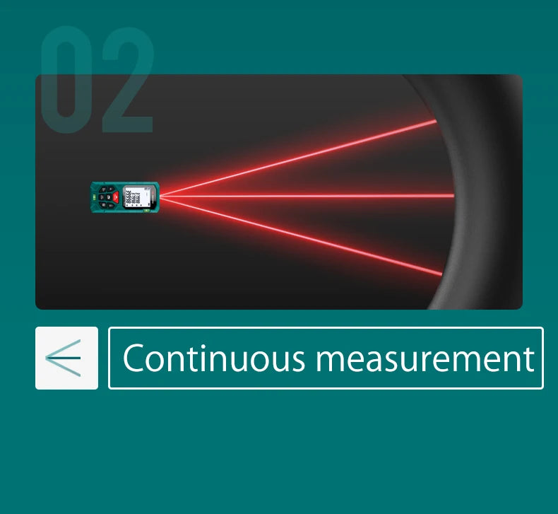 INKERSI Laser Rangefinder Digital Tape Measure 40M/70M/120m High Precision Laser Distance Meter Digital Roulette Range Finder