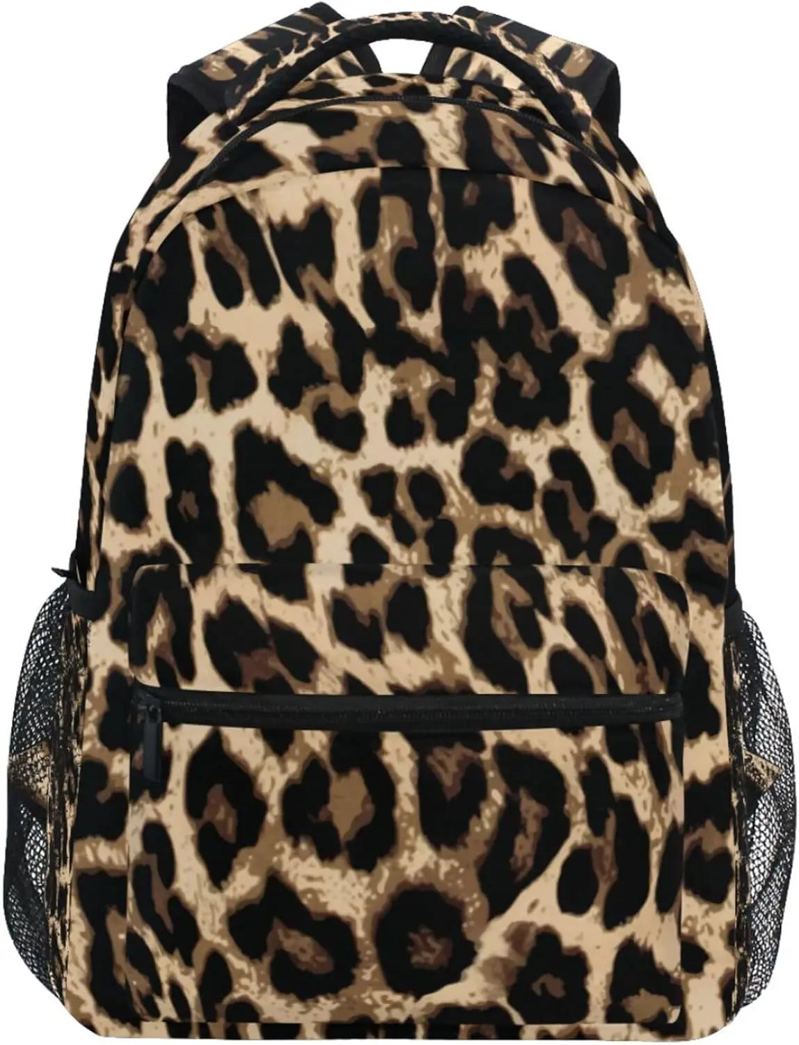 School Start Best Seller! Blue Leopard Print Backpack, Trendy Animal Pattern, Stylish Bag for Bold Style Fans