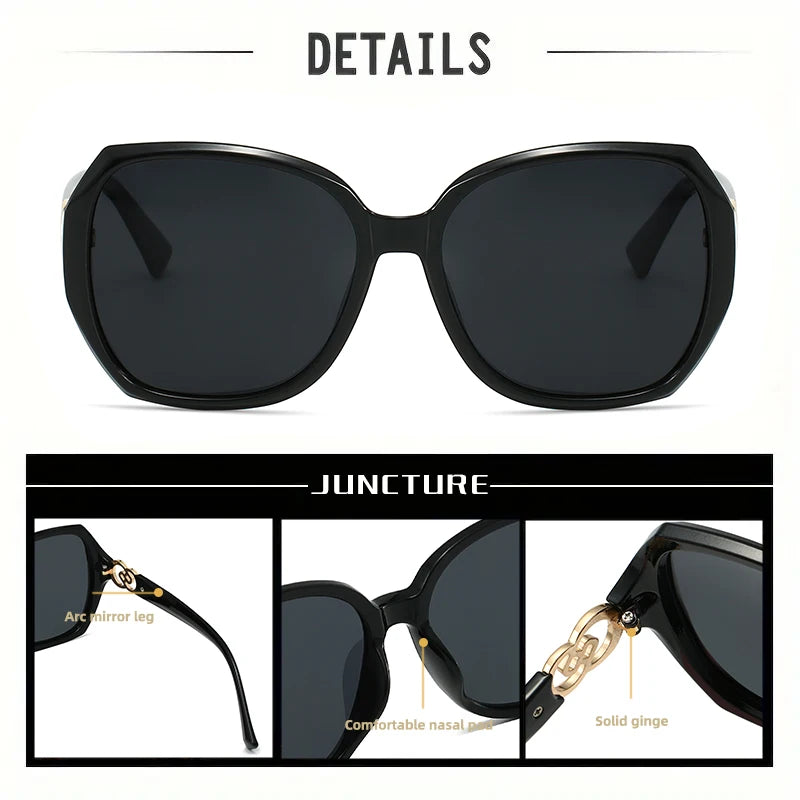 RUISIMO Polarized High Quality Simple Square Sunglasses Women Men Gradient Brand Sun Glasses Daily Leisure Male Female Glasses