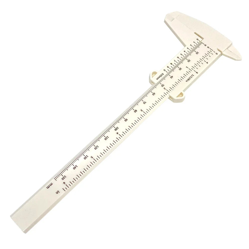 1pc Vernier Caliper 0-150mm Plastic Calipers Gauge Measuring Tools 150mm Vernier Caliper Aperture Depth Diameter Measure Tool