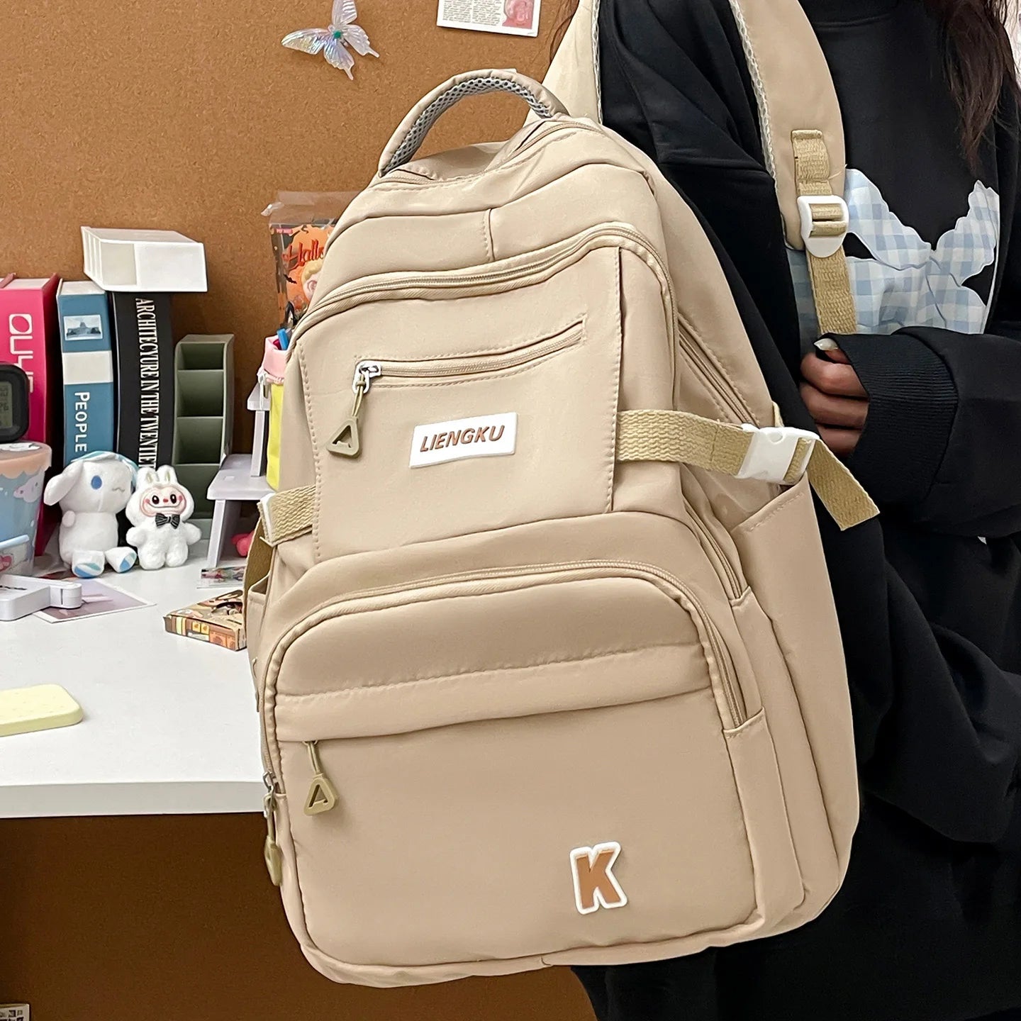 Cute School Bag Large Capacity School Backpacks High School College Student Bag Instagram Style Laptop Backpack for Girls