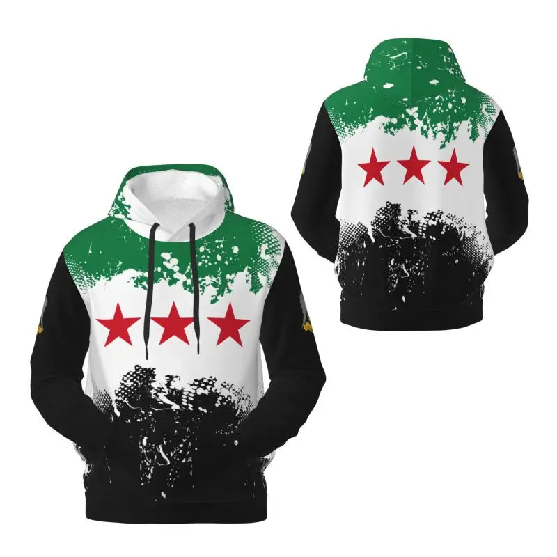 2025 Syria 1932-1958 3D Fleece Hoodie Polyester Warm With Pocket Super Soft Men Women Sweatshirt Unisex Pullover Hoodies
