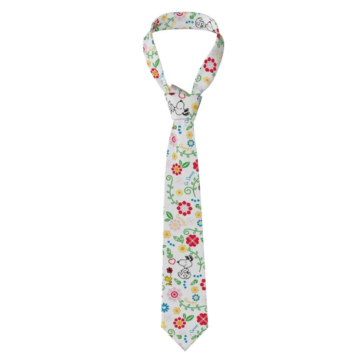 Snoopys & Woodstock Smile Giggle Laugh Neckties Silk 8 cm Neck Tie for Mens Shirt Accessories Cravat Wedding Accessories Office