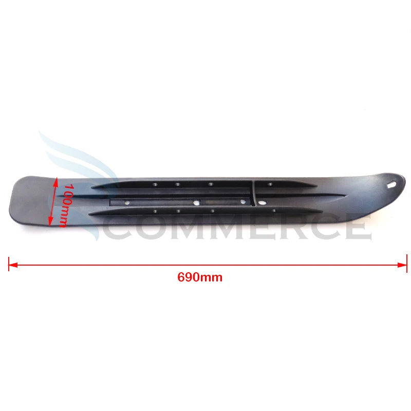 Snow Bike Sledge Sled Snowmobile Motor Front Wheel Plastic Skis for ATV Go Kart UTV Buggy Quad Modified Skateboard Accessories