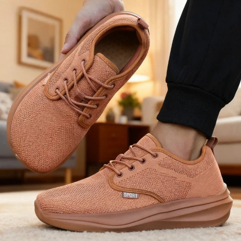 Wide Toe Barefoot Shoes for Men Breathable Non-slip Minimalist Walking Shoes 2025 Fashion Unisex Outdoor Platform Sneakers Women