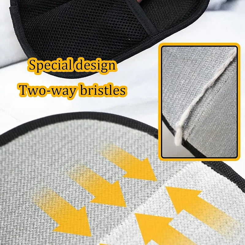 New pet hair removal tools reusable gloves, pet double-sided beauty gloves, carpet removal pet fur hair pet supplies