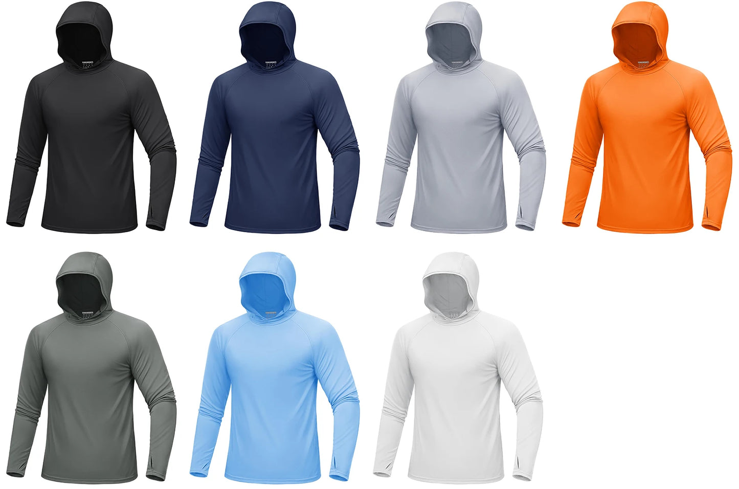 TACVASEN UPF 50+ Hooded T-Shirts Mens Quick Dry UV Block Sun Shirts Lightweight Hoodie Shirt Running Fishing Performance Tops