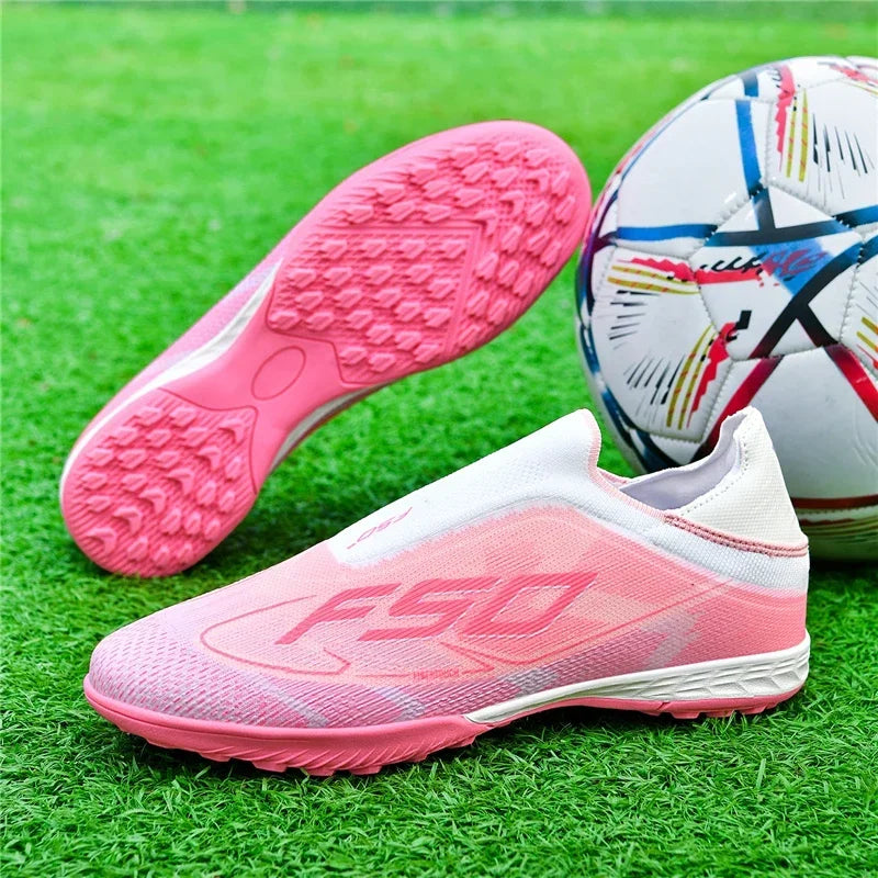 New Men Soccer Shoes High Ankle Breathable Football Boots Ultralight Futsal Non-Slip High-quality Sports Shoes Outdoor Match