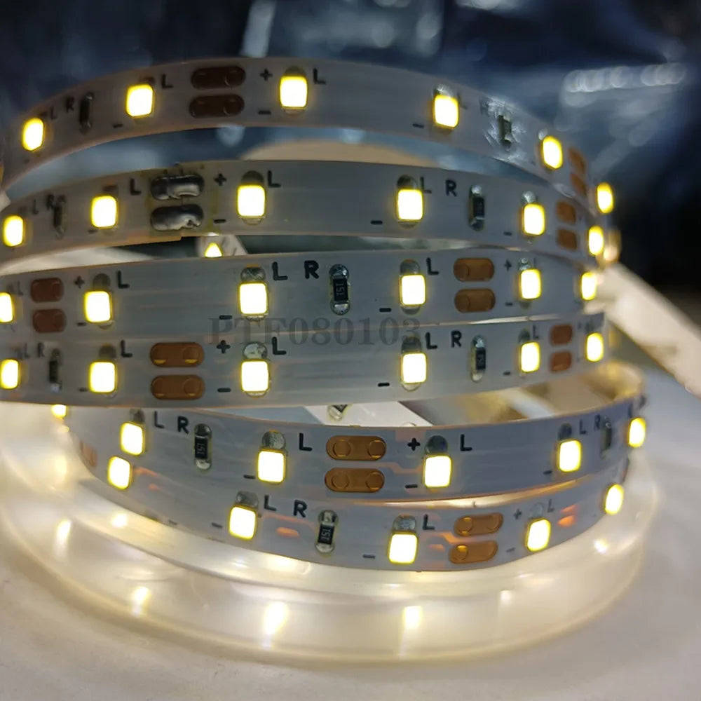 LED Strip Light 12V 5m SMD 5050 300 LEDs Pixels 2835 Diode Tape RGB White LED Ribbon Flexible Lights Home Decor