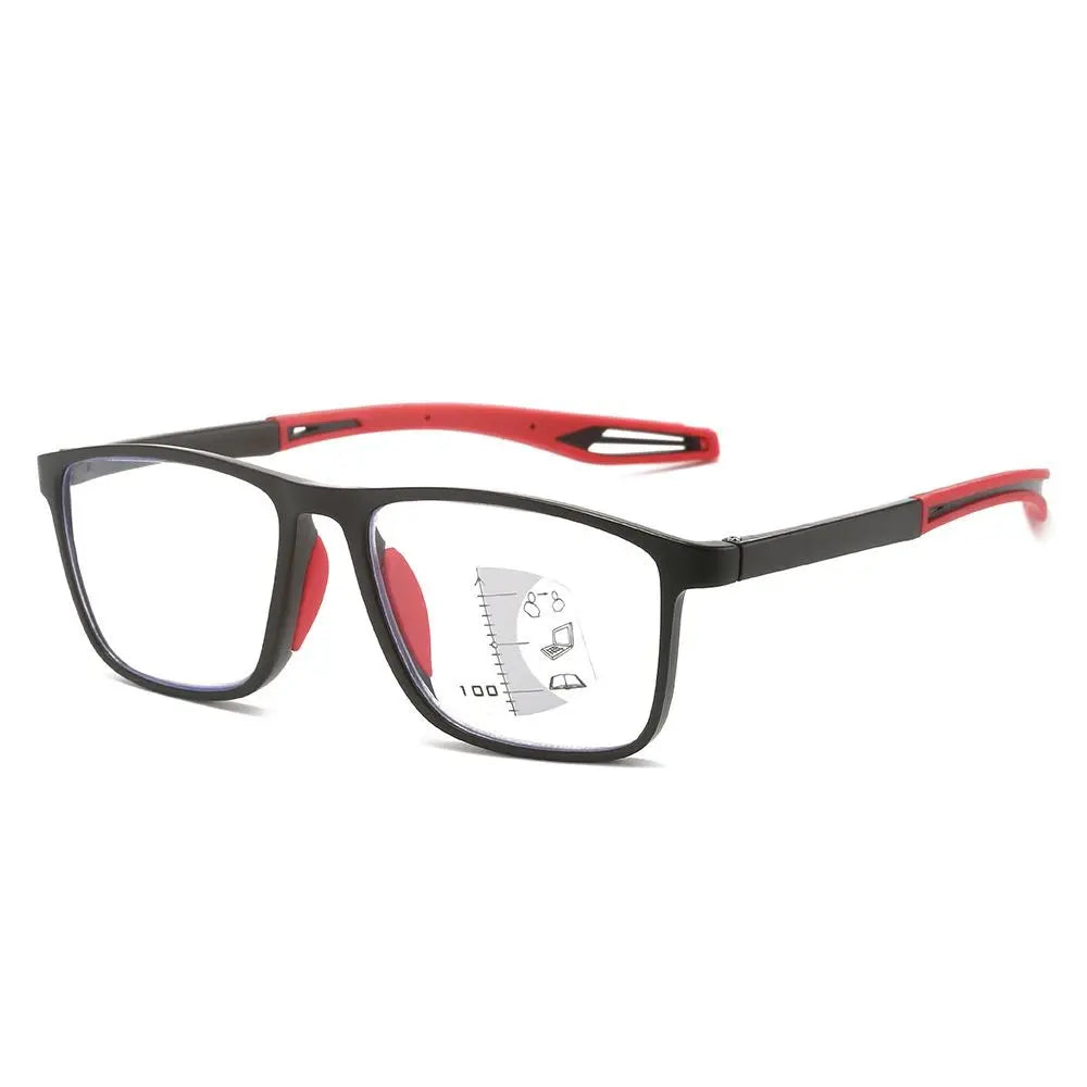 Soft Multifocal Progressive Reading Glasses TR90 Anti Blue Light Near Far Eyewear Men Women's Large Frame Farsight Eyeglasses ﻿
