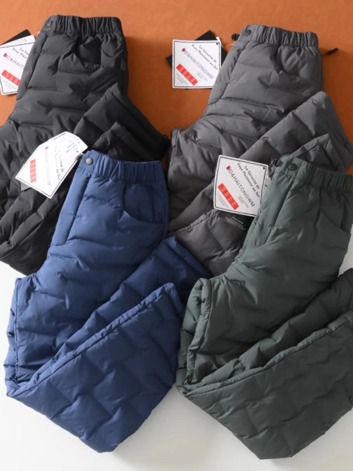 Thickened Outdoor Men's Thermal Cotton Pants Windproof Waterproof Cold-resistant Casual Straight Leg Long Trousers