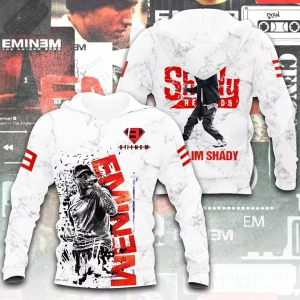 Rapper Eminem 3d Print Hoodie Men Women Fashion Oversized Hoodie Sweatshirt Boy Coats Women Sweats Men Hoodies Rock Clothes Rap
