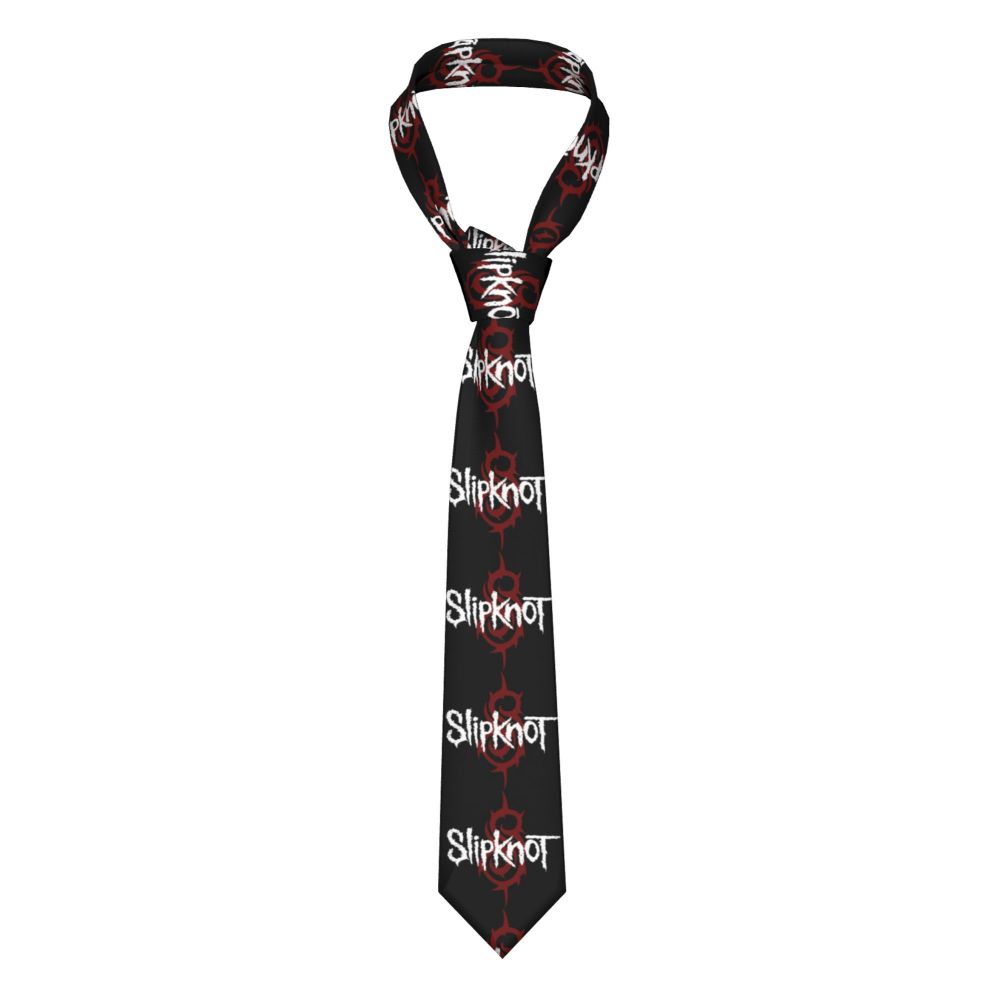Slipknots Neckties Men's Customized Silk Heavy Metal Rock Music Gift Neck Tie for Office