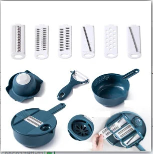 Vegetables cheese grater Tool Set Multifunctional Vegetable Cutter with Drain Basket Vegetable Slicer Mandoline Slicer