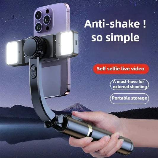 Gimbal Stabilizer for Smartphone,Selfie Stick Tripod with Remote Control Auto Balance 360° Rotation Phone Gimbal for Selfies