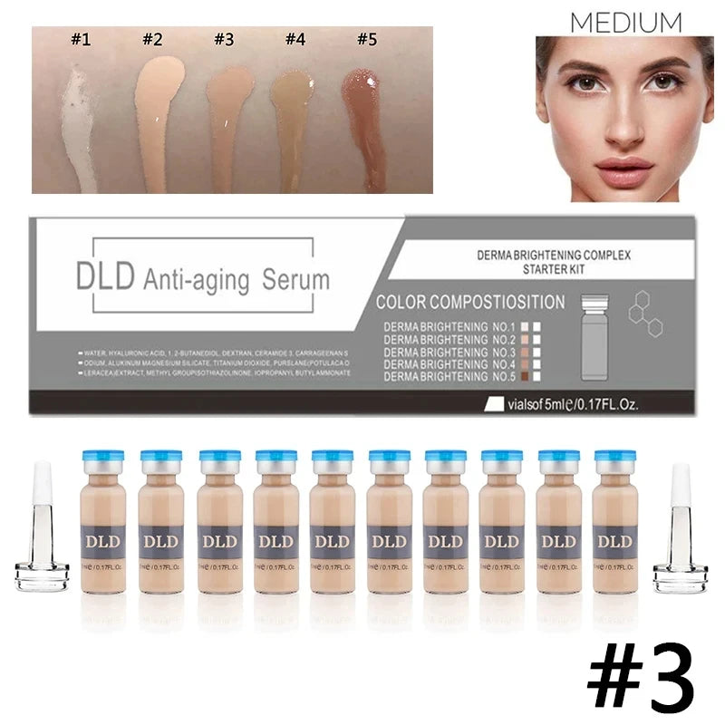 Korea 5ml Face BB Cream Glow Ampoule Starter Kit Peptide Lightweight Foundation Brightening Moisturize Sun Protection Skin Care